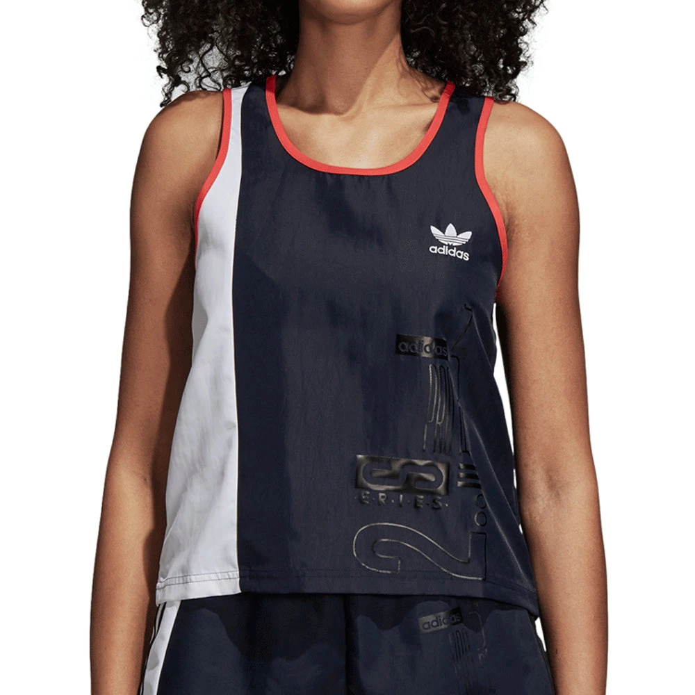 Adidas Originals Active Icons OG Tank Top Legend Ink/White/Red 1 Adidas Originals Active Icons OG Tank Top Legend Ink/White/Red
