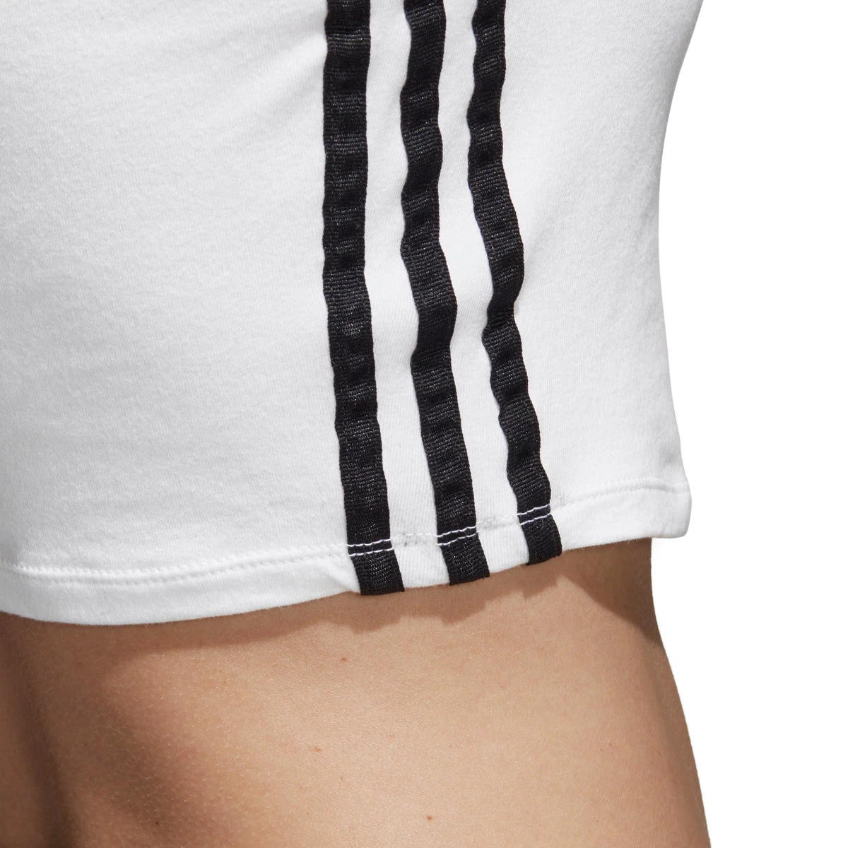 Adidas Originals Trefoil Women's Athletic Casual Crop Top White/Black 3 Adidas Originals Trefoil Women's Athletic Casual Crop Top White/Black - Image 3