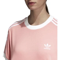 Adidas 3 Stripes Women's T-Shirt Pink -RBD OUTLET dh3186 3