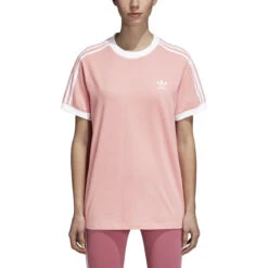 Adidas 3 Stripes Women's T-Shirt Pink
