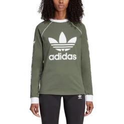 Adidas Women's Originals OG Longsleeve Tee Base Green -RBD OUTLET dh4723 main