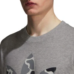 Adidas Originals Camouflage Trefoil Men's Tee Grey Heather/Black-White -RBD OUTLET dh4766 4