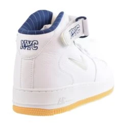 Nike Air Force 1 Mid QS Jewel NYC Men's Shoes White-Midnight Navy -RBD OUTLET dh5622 100 3