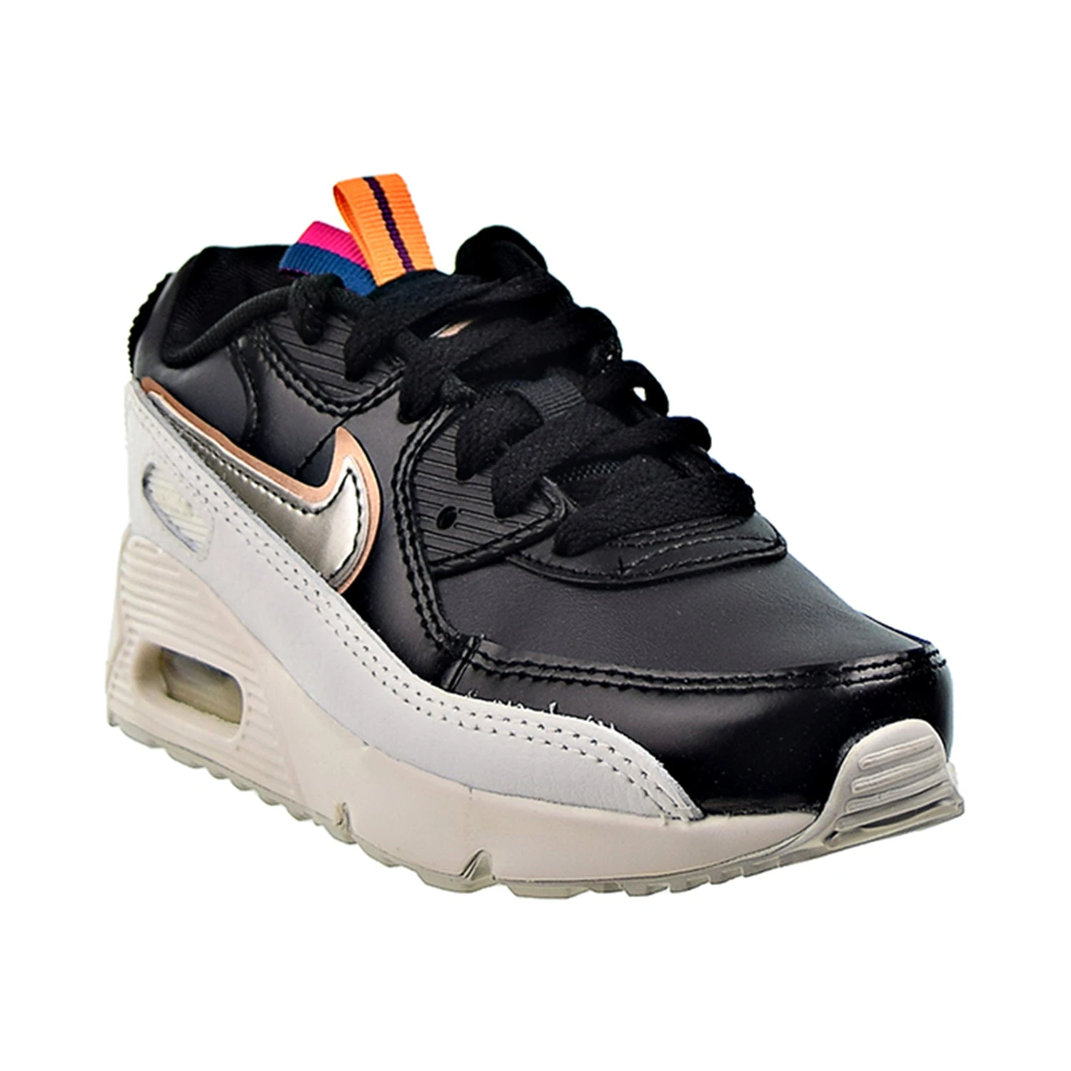 Nike Air Max 90 LTR SE (PS) Little Kids' Shoes Off Noir-Black-Summit White 2 Nike Air Max 90 LTR SE (PS) Little Kids' Shoes Off Noir-Black-Summit White - Image 2