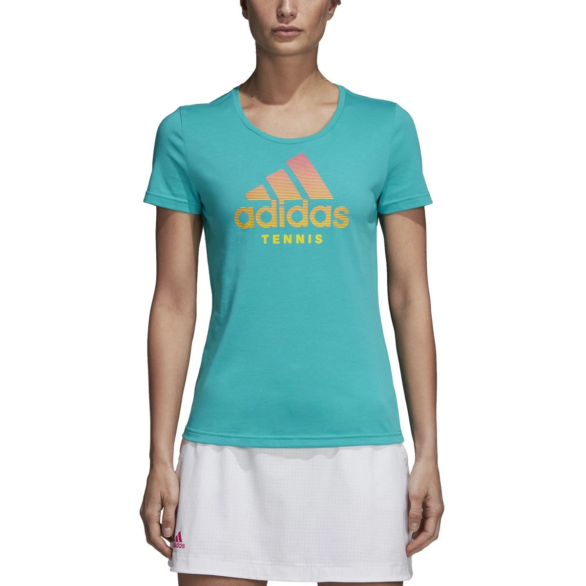 Adidas Women's Tennis Category Tee Hi-Res Aqua 1 Adidas Women's Tennis Category Tee Hi-Res Aqua