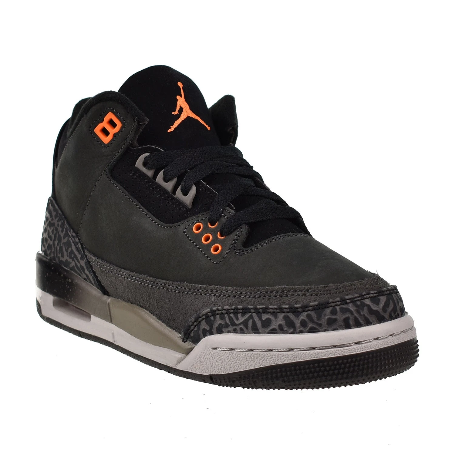 Jordan 3 Retro (GS) "Fear Pack" Big Kids' Shoes Night Stadium-Total Orange 2 Jordan 3 Retro (GS) "Fear Pack" Big Kids' Shoes Night Stadium-Total Orange - Image 2