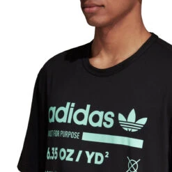 Adidas Originals Kaval Men's Athletic Casual T-Shirt Black/Clear Mint 7 Adidas Originals Kaval Men's Athletic Casual T-Shirt Black/Clear Mint -RBD OUTLET dm1486 3