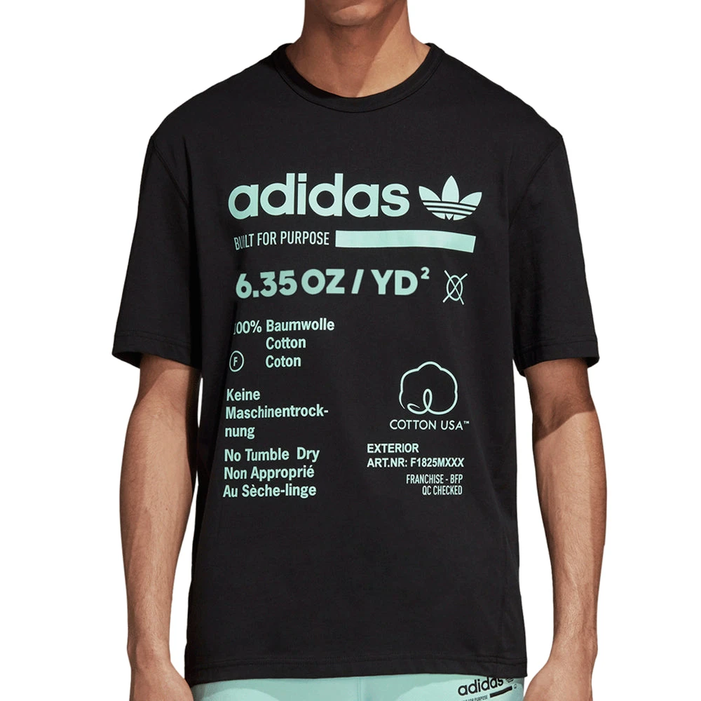 Adidas Originals Kaval Men's Athletic Casual T-Shirt Black/Clear Mint 1 Adidas Originals Kaval Men's Athletic Casual T-Shirt Black/Clear Mint