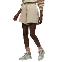 Jordan Women's Essential Fleece Shorts Tan