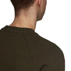 Adidas Originals Trefoil Men's Crewneck Sweatshirt Night Cargo/White 8 Adidas Originals Trefoil Men's Crewneck Sweatshirt Night Cargo/White -RBD OUTLET dm7834 5