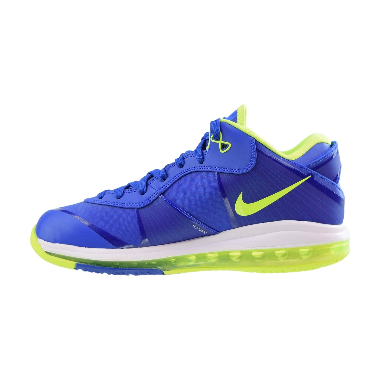 Nike LeBron 8 V2 "Sprite" Men's Shoes Royal-Volt-White 4 Nike LeBron 8 V2 "Sprite" Men's Shoes Royal-Volt-White - Image 4