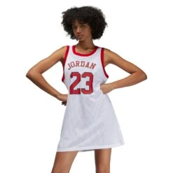 Jordan Heritage Women's Core Dress White-Gym Red