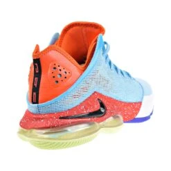 Nike LeBron XIX 19 Low Men's Shoes Blue Chill-Light Crimson-Safety Orange -RBD OUTLET do9829 400 3