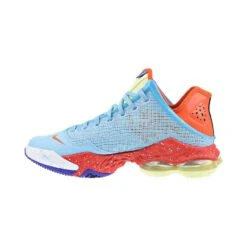 Nike LeBron XIX 19 Low Men's Shoes Blue Chill-Light Crimson-Safety Orange -RBD OUTLET do9829 400 4