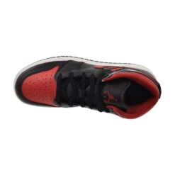 Jordan 1 Mid (GS) Big Kids' Shoes Black/Varsity Red-Summit White Dq8423-067 -RBD OUTLET dq84230675