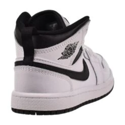 Jordan 1 Mid (PS) Little Kids' Shoes White-Black -RBD OUTLET dq8424 132 3