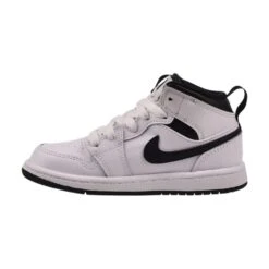 Jordan 1 Mid (PS) Little Kids' Shoes White-Black -RBD OUTLET dq8424 132 4