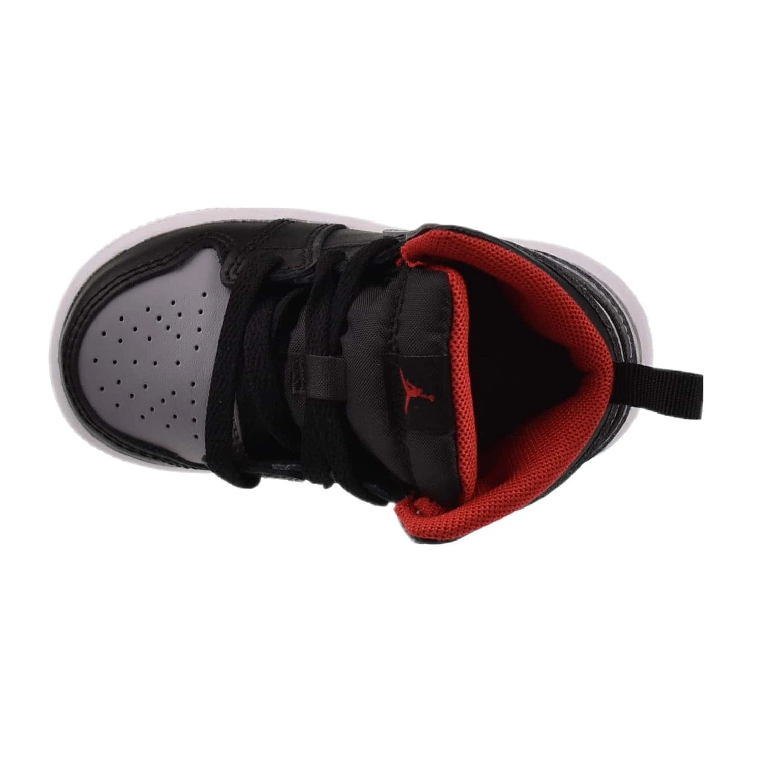 Jordan 1 Mid (TD) Toddler Shoes Black-Cement Grey-Fire Red 5 Jordan 1 Mid (TD) Toddler Shoes Black-Cement Grey-Fire Red - Image 5