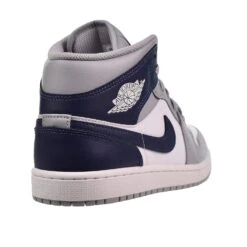Air Jordan 1 Mid Men's Shoes White-Wolf Gray-Midnight Navy 8 Air Jordan 1 Mid Men's Shoes White-Wolf Gray-Midnight Navy -RBD OUTLET dq8426 104 3