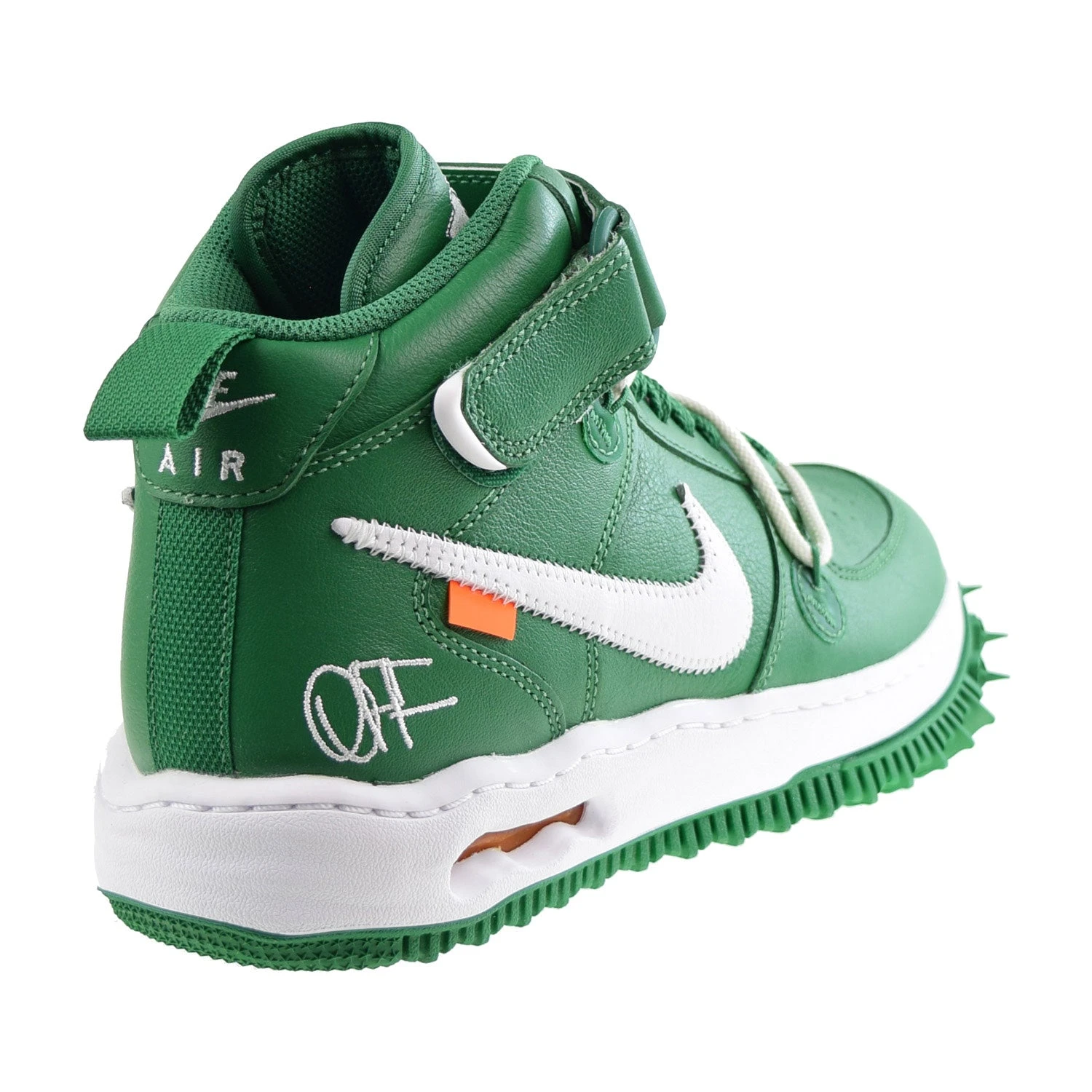 Nike Air Force X 1 Mid Men's Shoes Off-White-Pine Green 3 Nike Air Force X 1 Mid Men's Shoes Off-White-Pine Green - Image 3