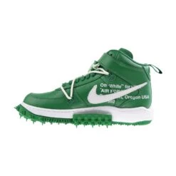 Nike Air Force X 1 Mid Men's Shoes Off-White-Pine Green 9 Nike Air Force X 1 Mid Men's Shoes Off-White-Pine Green -RBD OUTLET dr0500 300 4