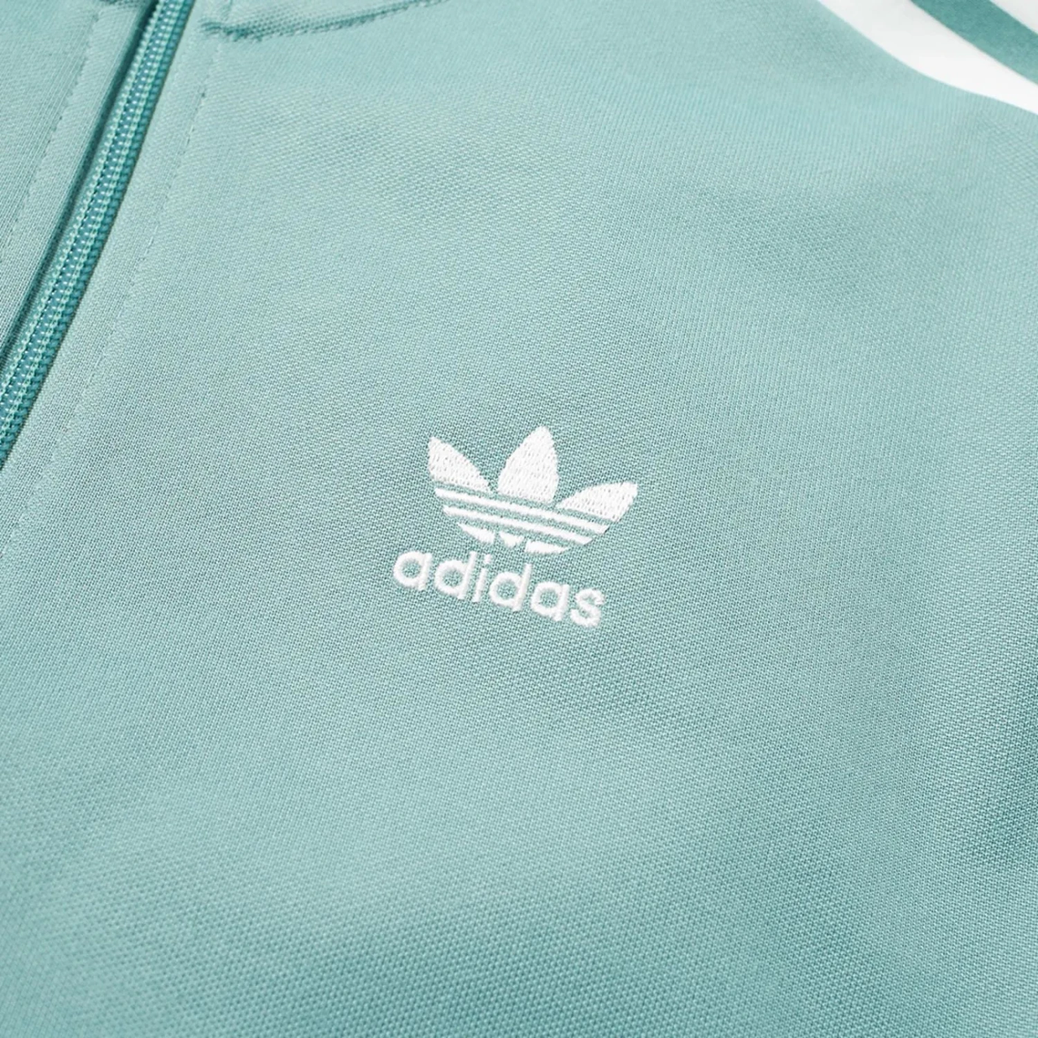 Adidas Beckenbauer Men's Track Jacket Vapour Steel 2 Adidas Beckenbauer Men's Track Jacket Vapour Steel - Image 2