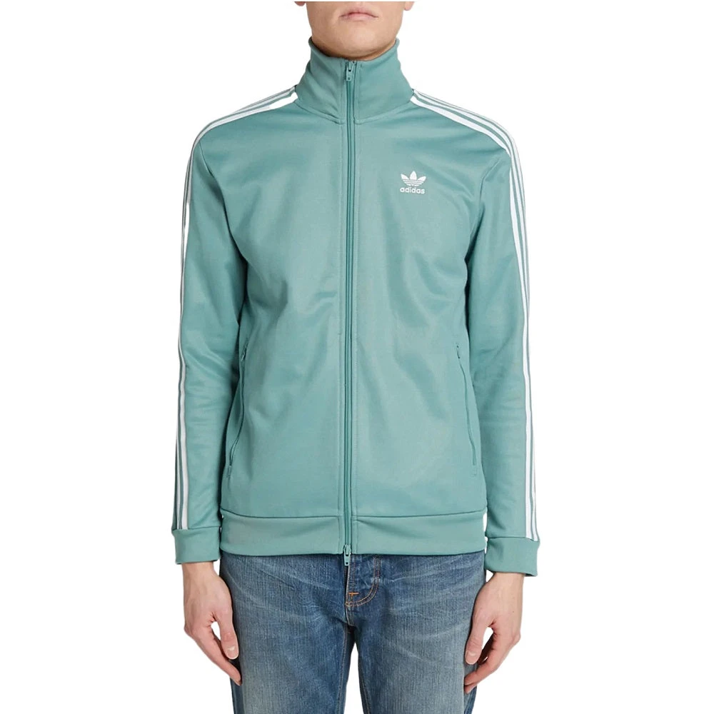 Adidas Beckenbauer Men's Track Jacket Vapour Steel 1 Adidas Beckenbauer Men's Track Jacket Vapour Steel
