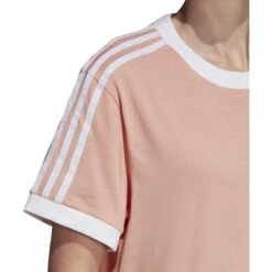 Adidas Women's Originals 3-Stripes Tee Dust Pink 6 Adidas Women's Originals 3-Stripes Tee Dust Pink -RBD OUTLET dv2583 4