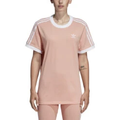 Adidas Women's Originals 3-Stripes Tee Dust Pink