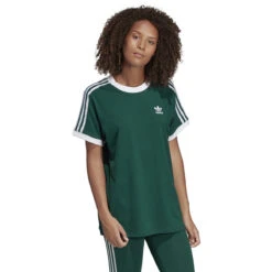 Adidas Women's 3 Stripes Tee Collegiate Green 8 Adidas Women's 3 Stripes Tee Collegiate Green -RBD OUTLET dv2590 3