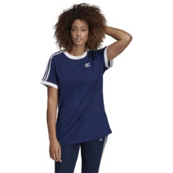 Adidas Women's 3 Stripes Tee Dark Blue -RBD OUTLET dv2592 3
