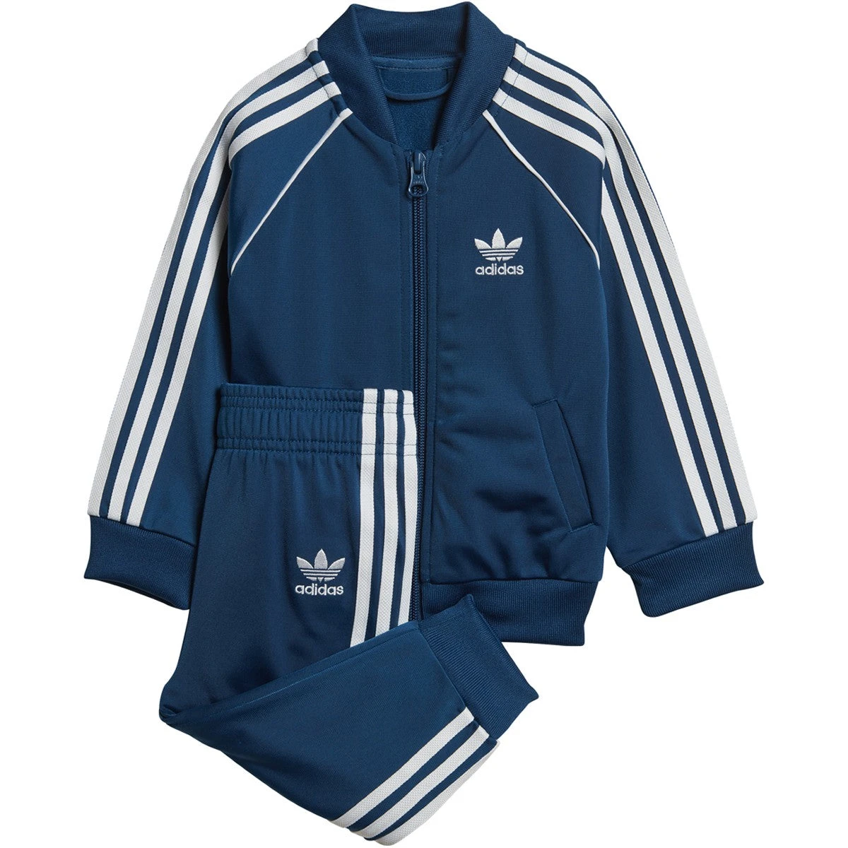Adidas Infant & Toddler Originals Superstar Track Suit Legend Marine / White 1 Adidas Infant & Toddler Originals Superstar Track Suit Legend Marine / White