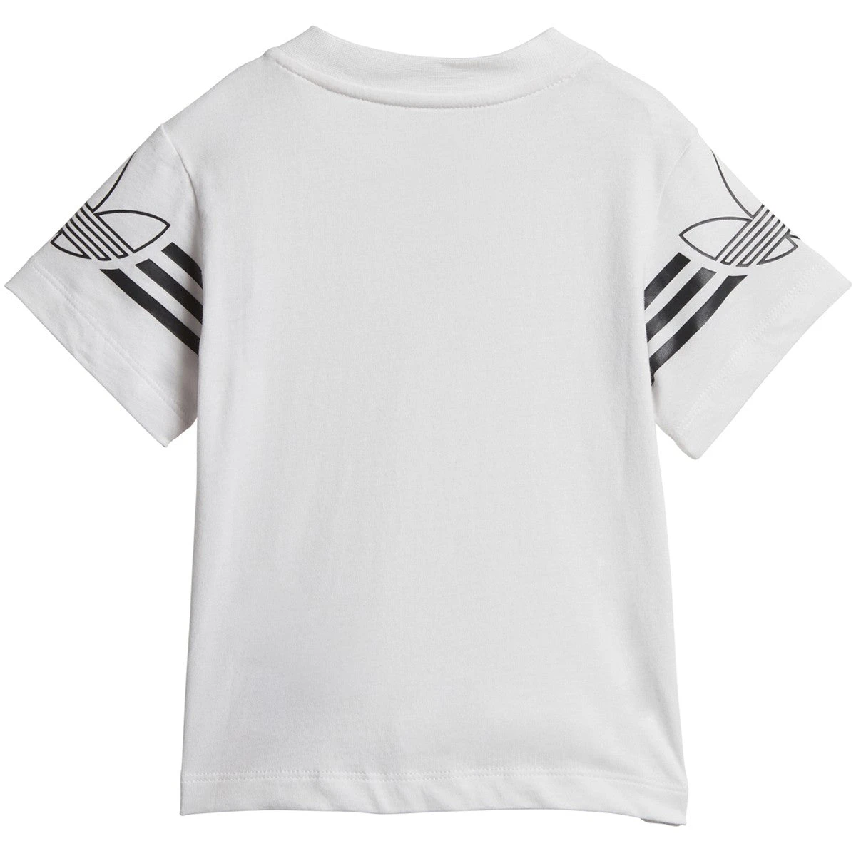 Adidas Infant & Toddler Originals Outline Tee Shorts Set White/Black 3 Adidas Infant & Toddler Originals Outline Tee Shorts Set White/Black - Image 3