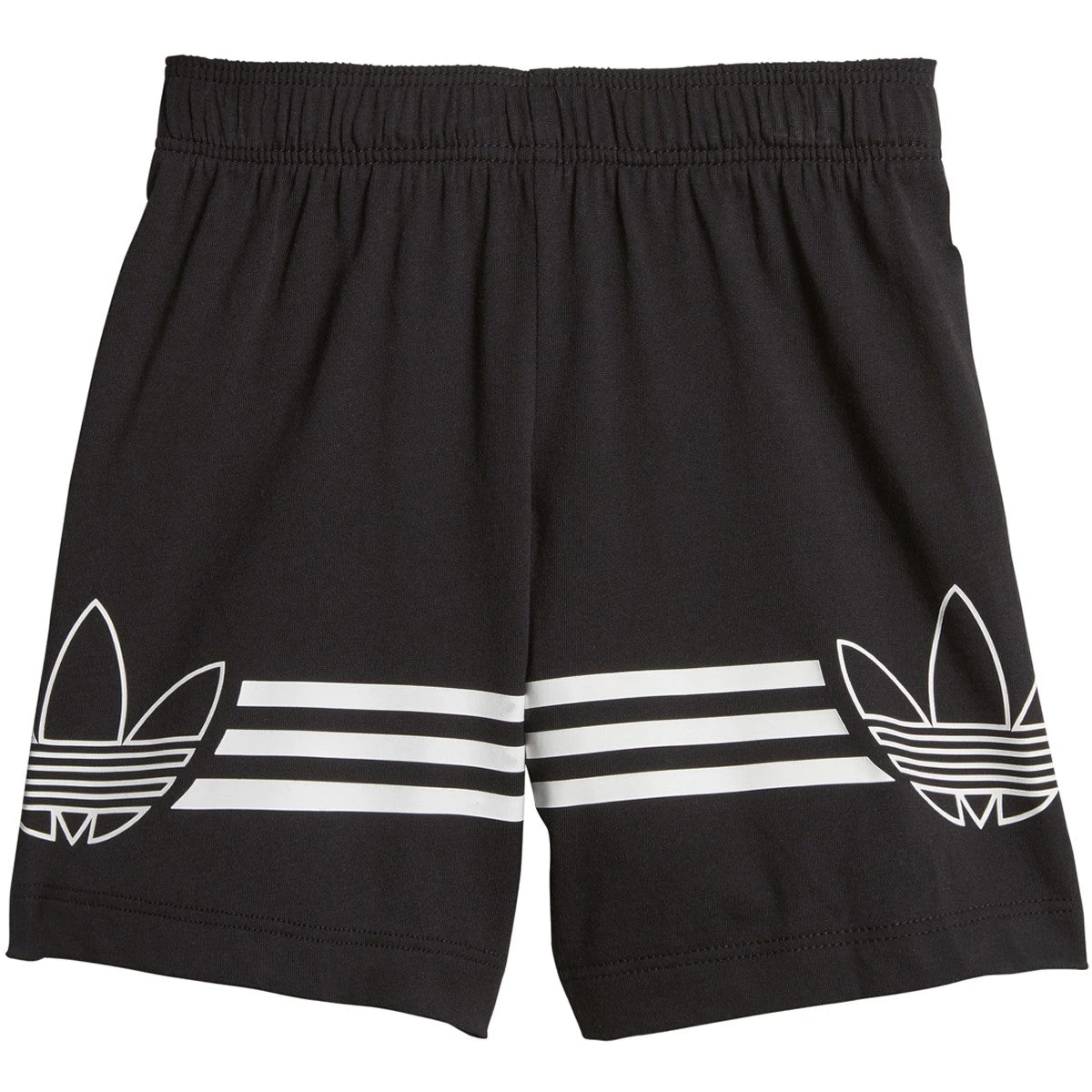 Adidas Infant & Toddler Originals Outline Tee Shorts Set White/Black 4 Adidas Infant & Toddler Originals Outline Tee Shorts Set White/Black - Image 4