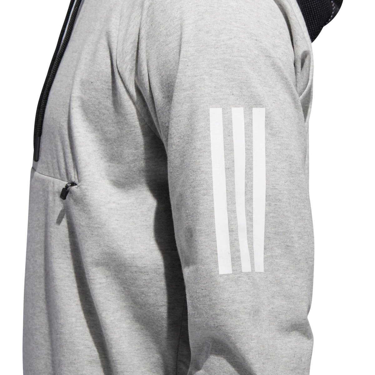 Adidas Men's Athletics Sport 2 Street Lifestyle Pullover Hoodie Grey-Black 5 Adidas Men's Athletics Sport 2 Street Lifestyle Pullover Hoodie Grey-Black - Image 5