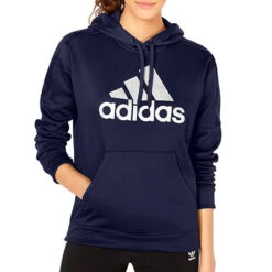 Adidas Women's Originals Shine Logo Hoodie Legend Ink