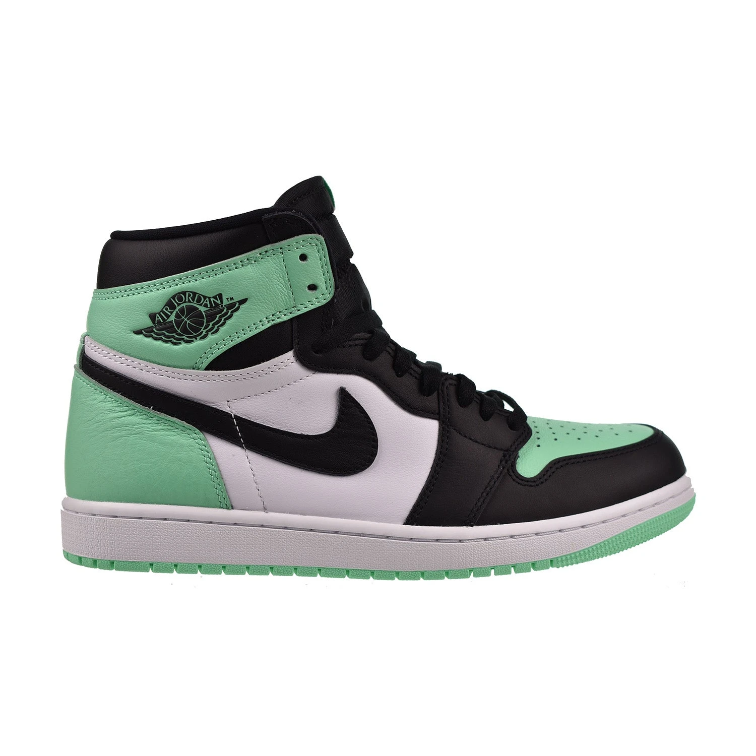 Air Jordan 1 Retro High OG Men's Shoes White/Black/Green Glow 1 Air Jordan 1 Retro High OG Men's Shoes White/Black/Green Glow