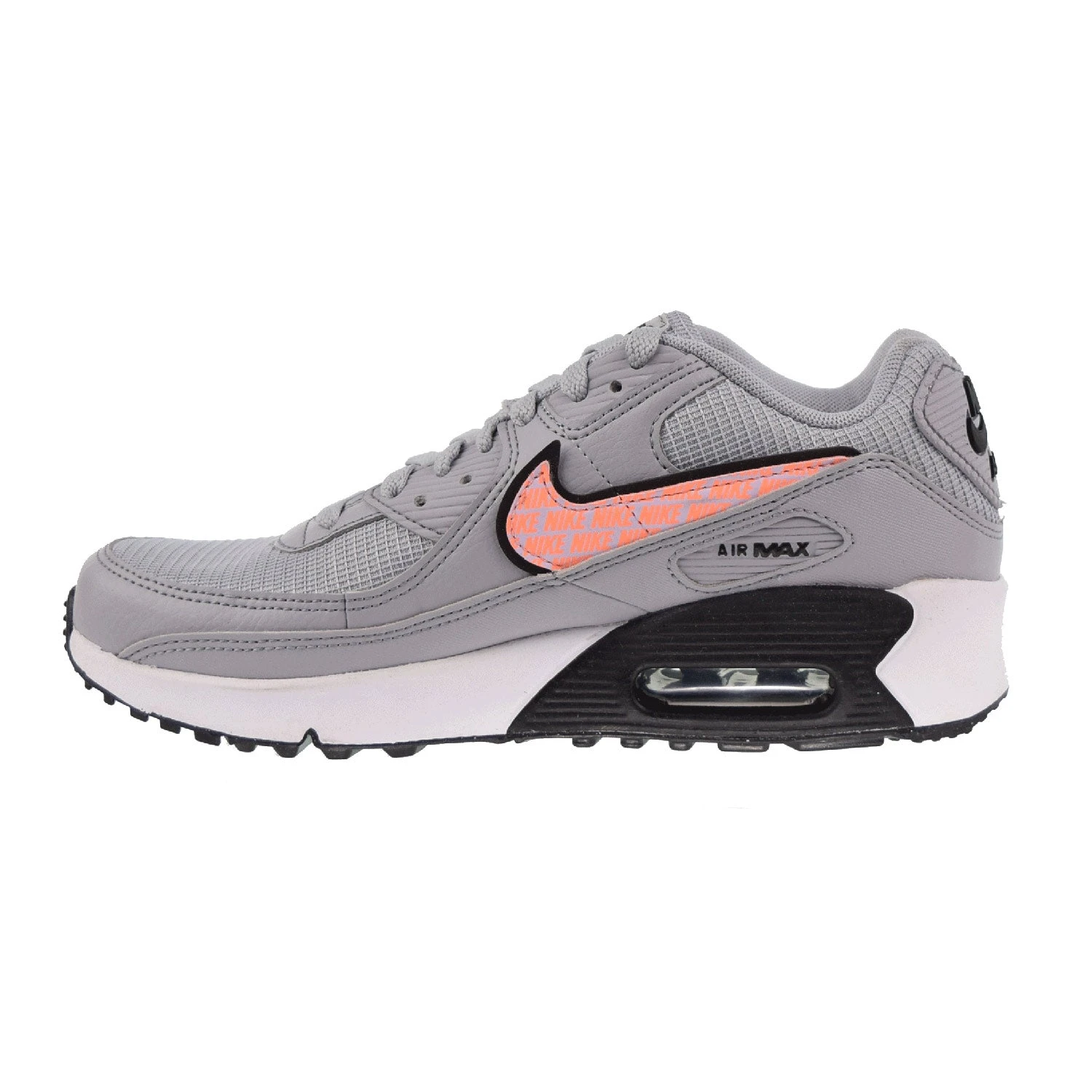 Nike Air Max 90 Next Nature (GS) Big Kids' Shoes Wolf Grey-Doll-Sunset Glowl 4 Nike Air Max 90 Next Nature (GS) Big Kids' Shoes Wolf Grey-Doll-Sunset Glowl - Image 4
