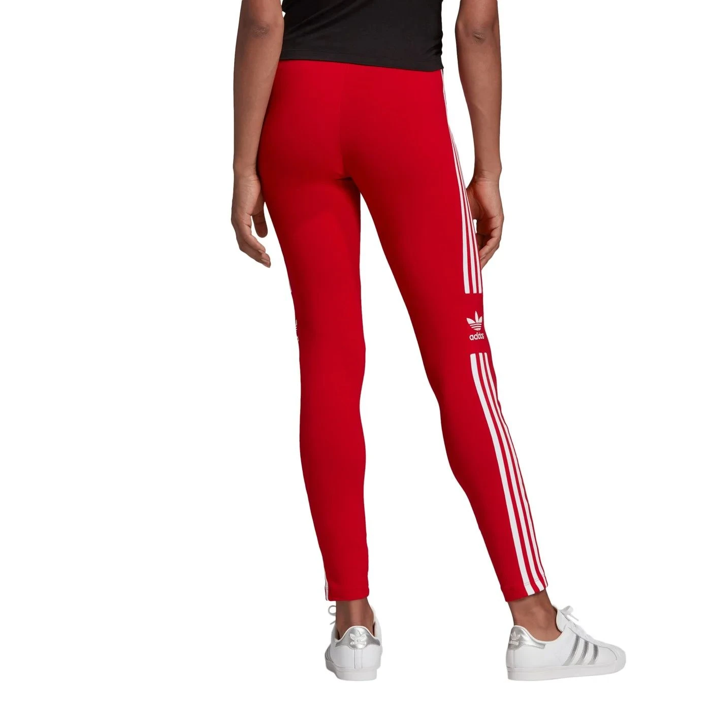 Adidas Trefoil Women's Tights Red 2 Adidas Trefoil Women's Tights Red - Image 2