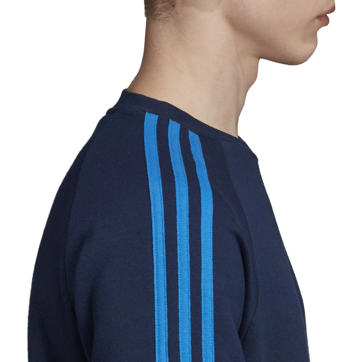 Adidas Men's Originals 3-Stripes Tee Collegiate-Navy-Bluebird 6 Adidas Men's Originals 3-Stripes Tee Collegiate-Navy-Bluebird - Image 6