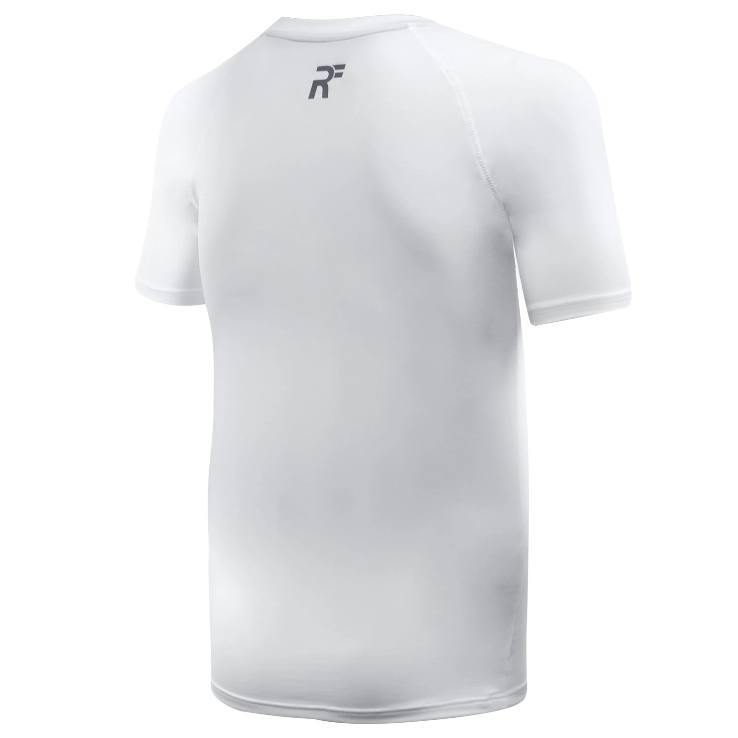 RunFlyte Men's Contour Stitch Short Sleeve Compression T-Shirt White/Grey 2 RunFlyte Men's Contour Stitch Short Sleeve Compression T-Shirt White/Grey - Image 2
