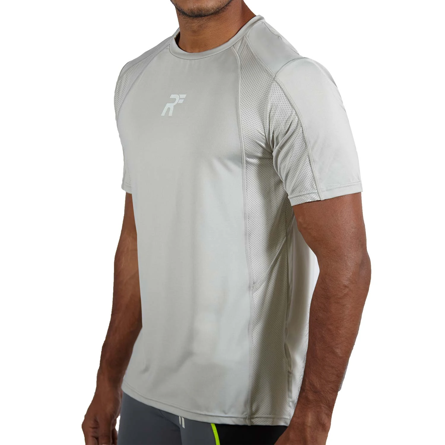 RunFlyte Men's HyperVent PRM Crew T-Shirt Cool Grey 2 RunFlyte Men's HyperVent PRM Crew T-Shirt Cool Grey - Image 2