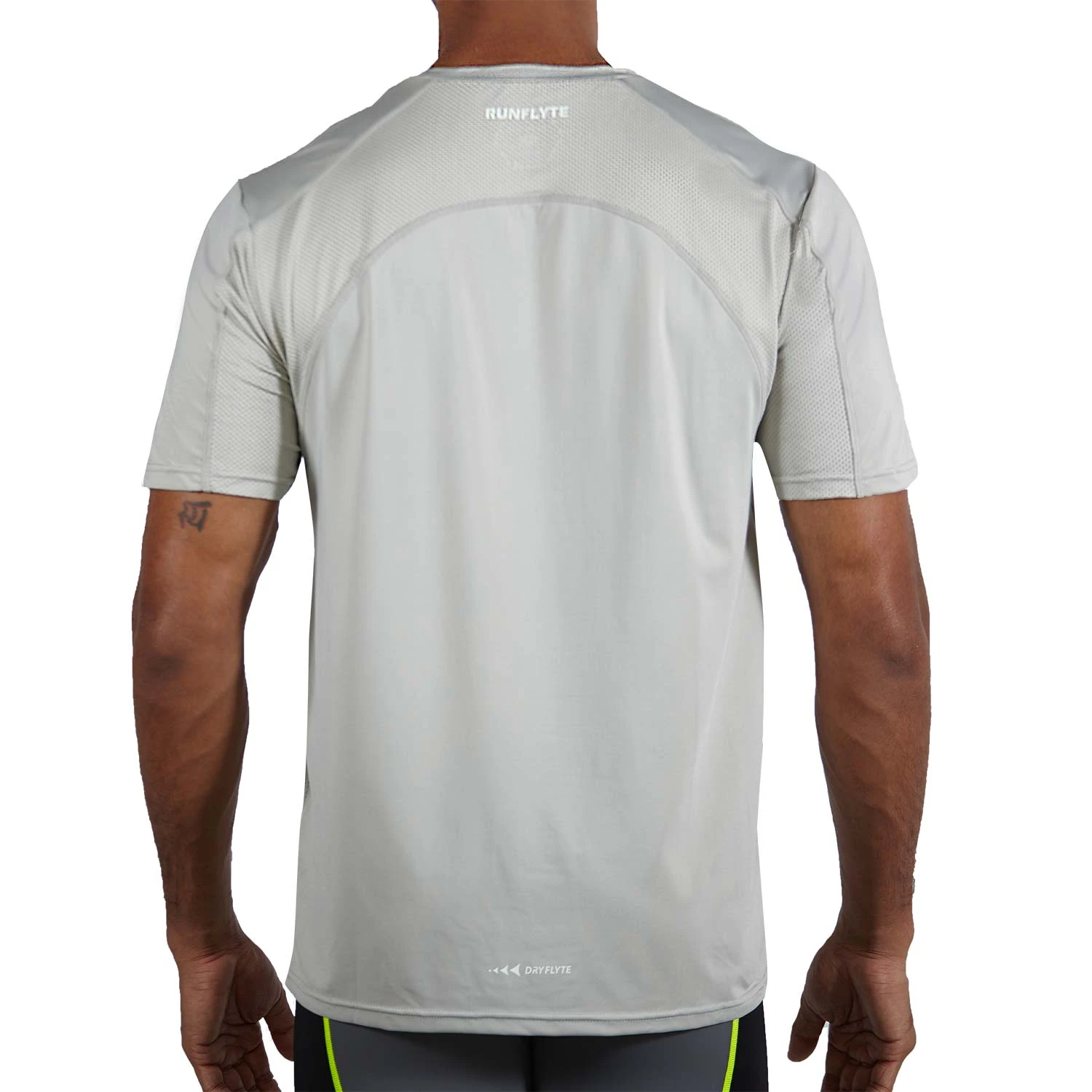 RunFlyte Men's HyperVent PRM Crew T-Shirt Cool Grey 3 RunFlyte Men's HyperVent PRM Crew T-Shirt Cool Grey - Image 3