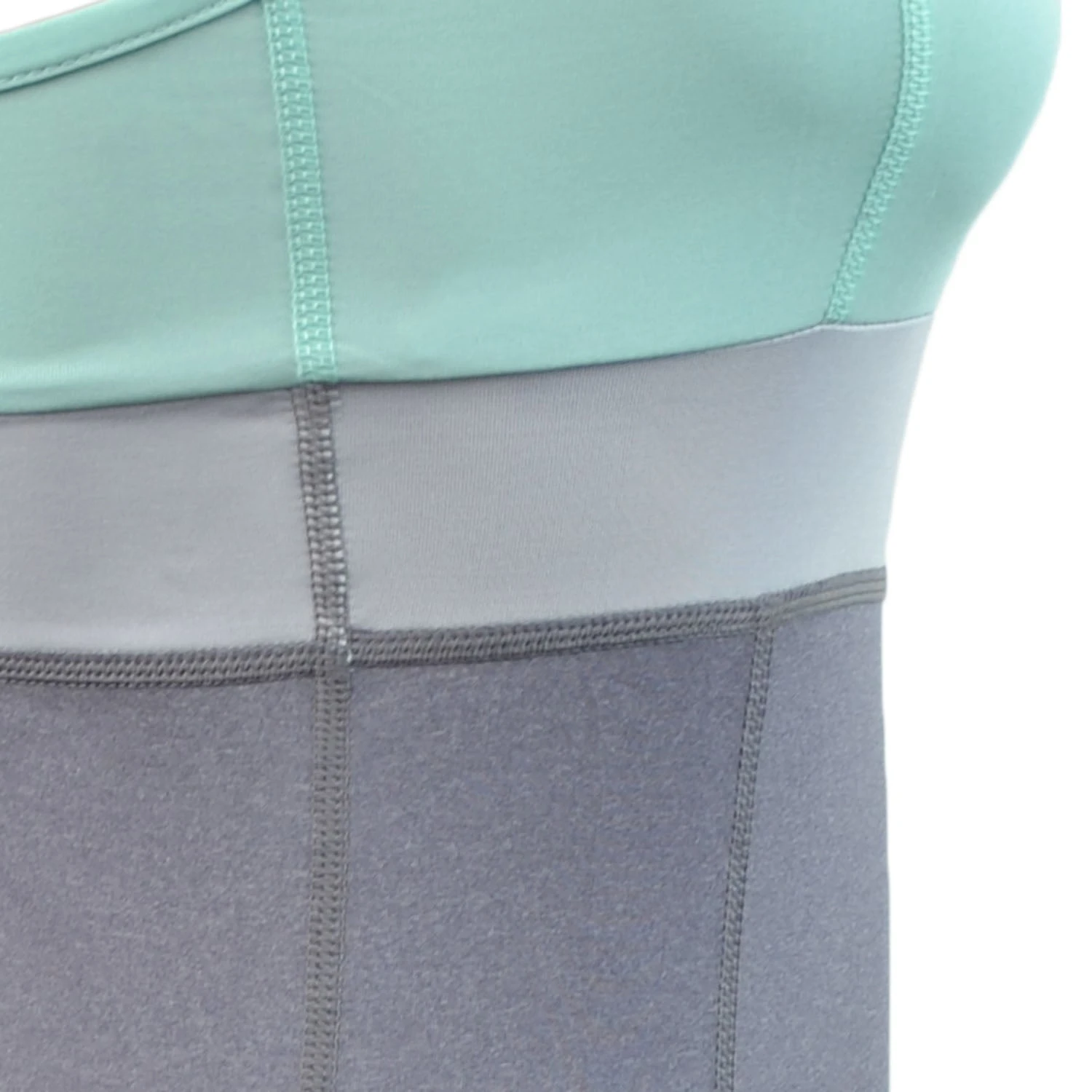 RunFlyte Women's Chakra II Tank Top - Fitted - Moisture Wicking - Light Mint/Grey/Charcoal 4 RunFlyte Women's Chakra II Tank Top - Fitted - Moisture Wicking - Light Mint/Grey/Charcoal - Image 4