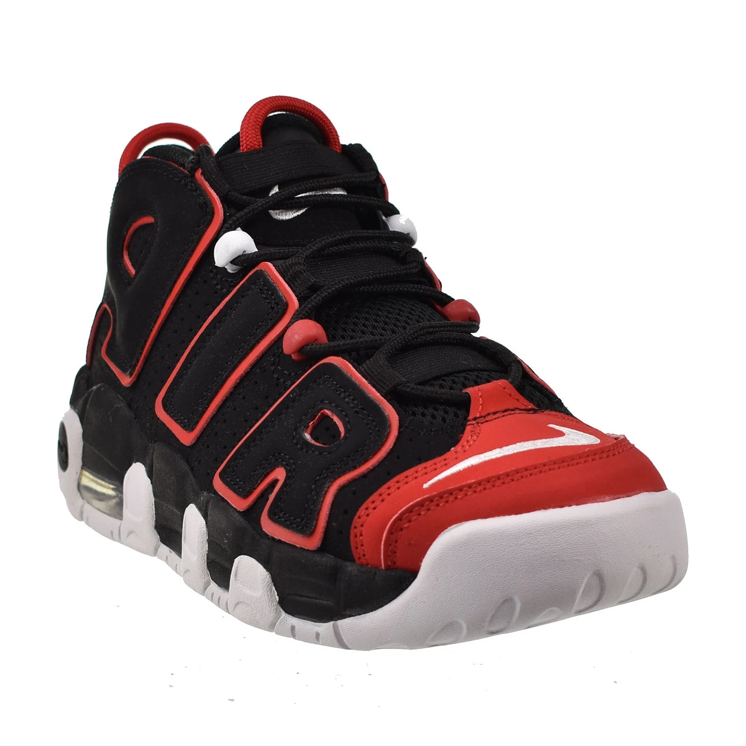 Nike Air More Uptempo 96 (GS) Big Kids' Shoes Black-Red Toe 2 Nike Air More Uptempo 96 (GS) Big Kids' Shoes Black-Red Toe - Image 2