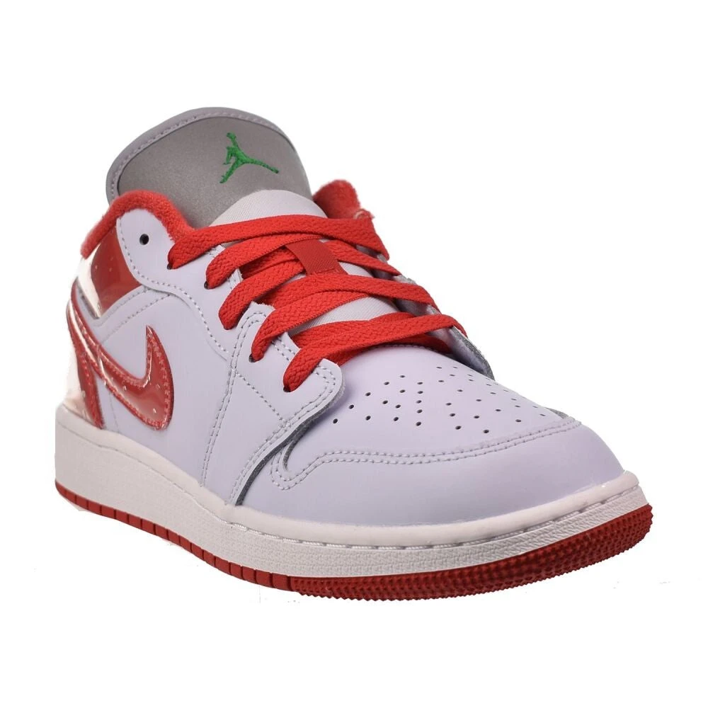Air Jordan 1 Low Se (GS) Big Kids' Shoes Football Grey/Red Fq1935-018 2 Air Jordan 1 Low Se (GS) Big Kids' Shoes Football Grey/Red Fq1935-018 - Image 2