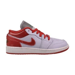 Air Jordan 1 Low Se (GS) Big Kids' Shoes Football Grey/Red Fq1935-018