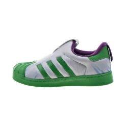 Adidas Superstar 360 I "Marvel Hulk" Slip-On Toddlers' Shoes White-Green -RBD OUTLET fy2509 4