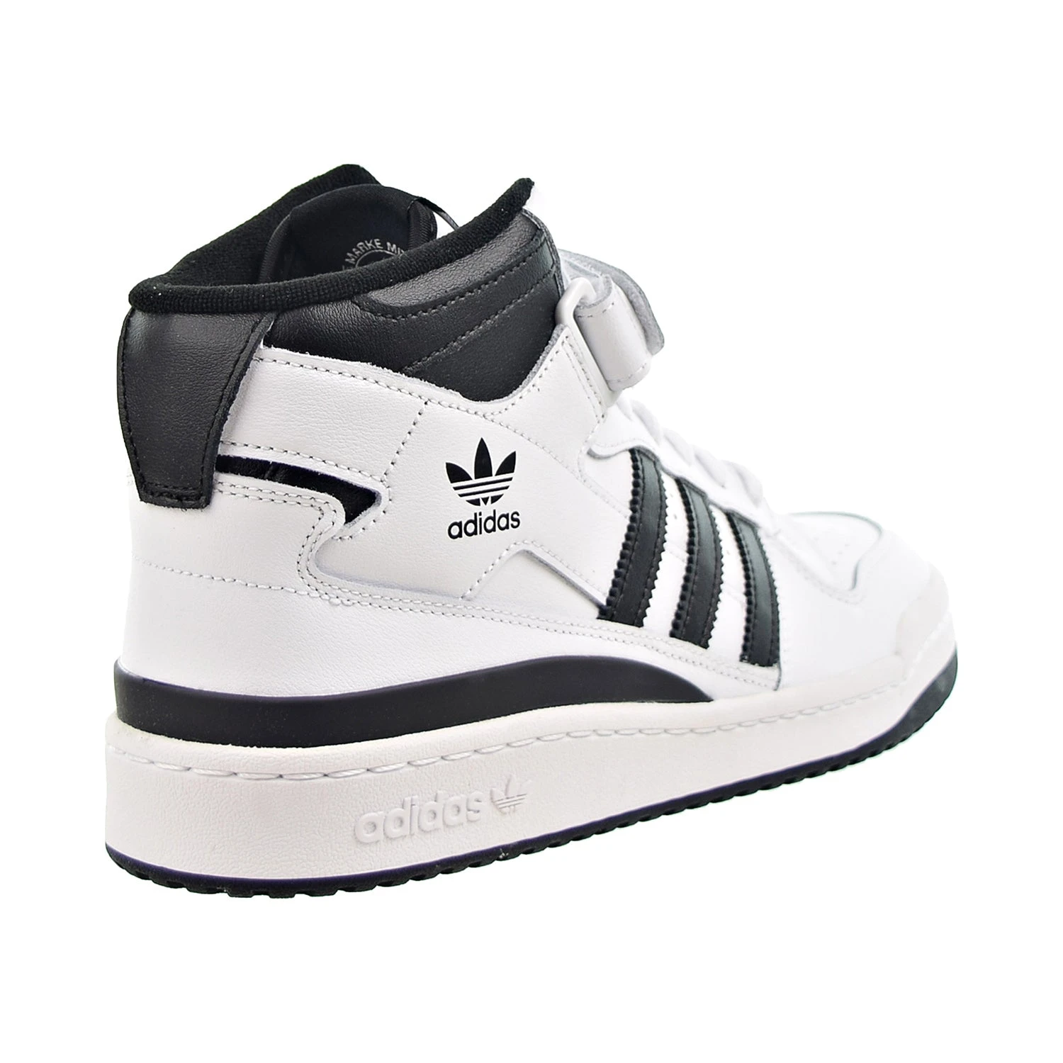 Adidas Originals Forum Mid Men's Shoes Cloud White-Core Black-Cloud White 3 Adidas Originals Forum Mid Men's Shoes Cloud White-Core Black-Cloud White - Image 3