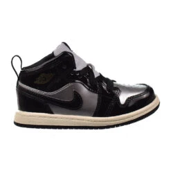Jordan 1 Mid SE (TD) Toddlers' Shoes Black/Metallic Gold Fz3939-001